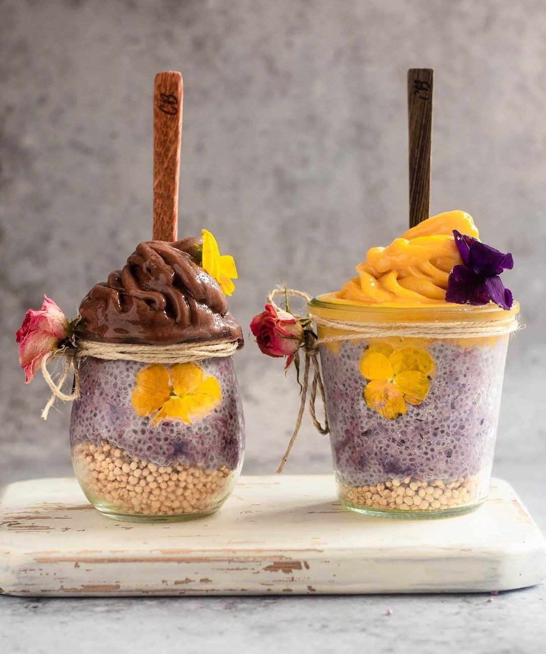 Recette Pudding au Chia, à l'Açaï et à la Mangue