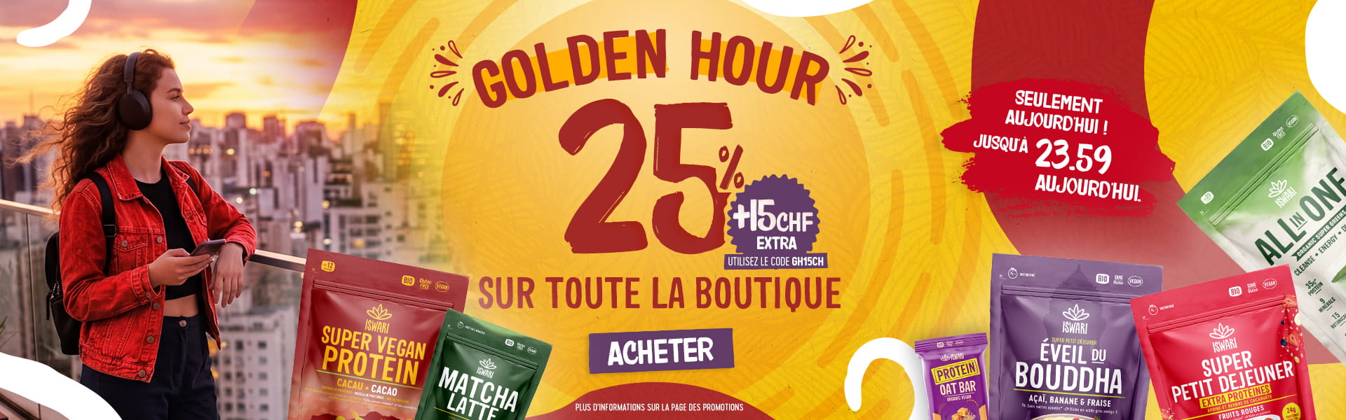 Golden Hour - 25 % sur toute la boutique