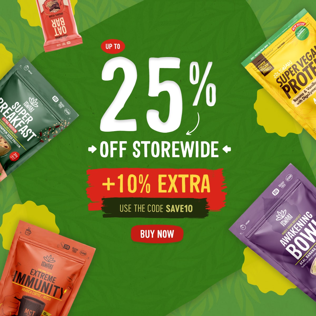 Up to 25% OFF Storewide + 10% EXTRA (SAVE10)