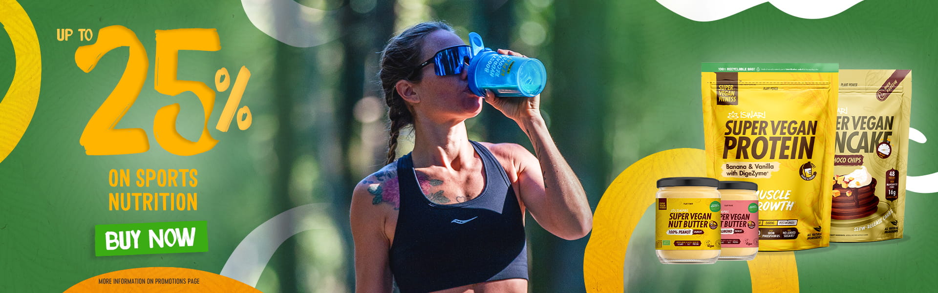Up to 25% OFF selected products: Sports Nutrition