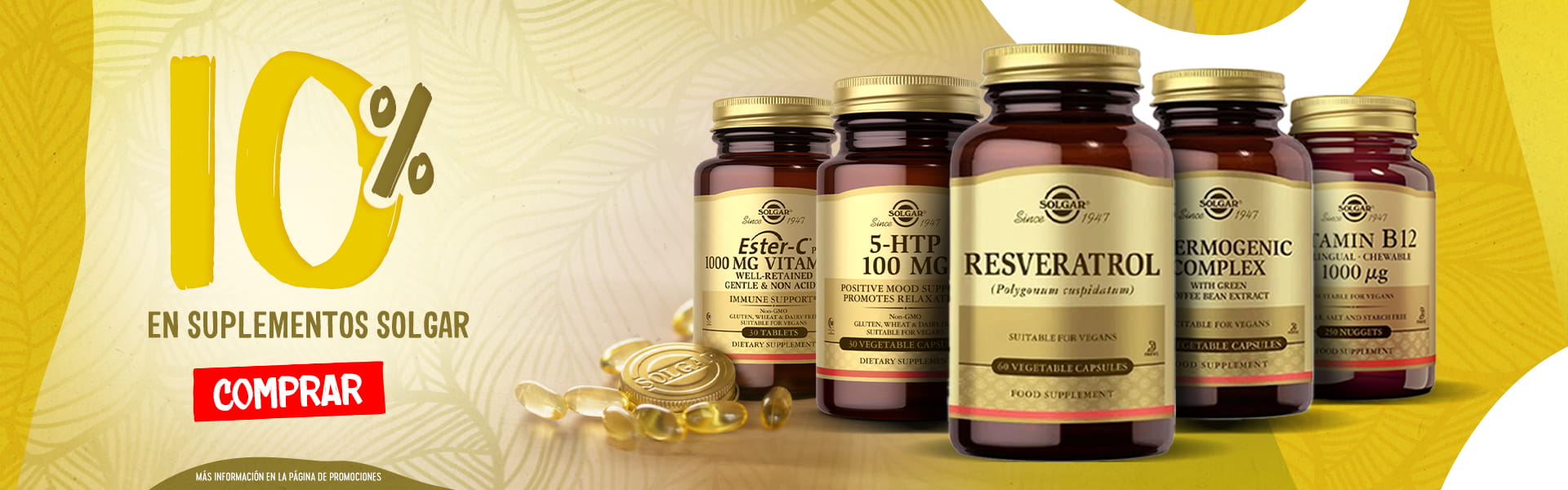 10% de descuento: Suplementos Solgar