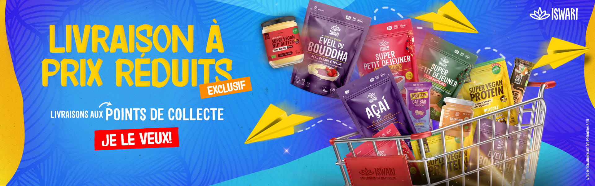 Livraison à prix réduits pour les achats supérieurs à 50eur