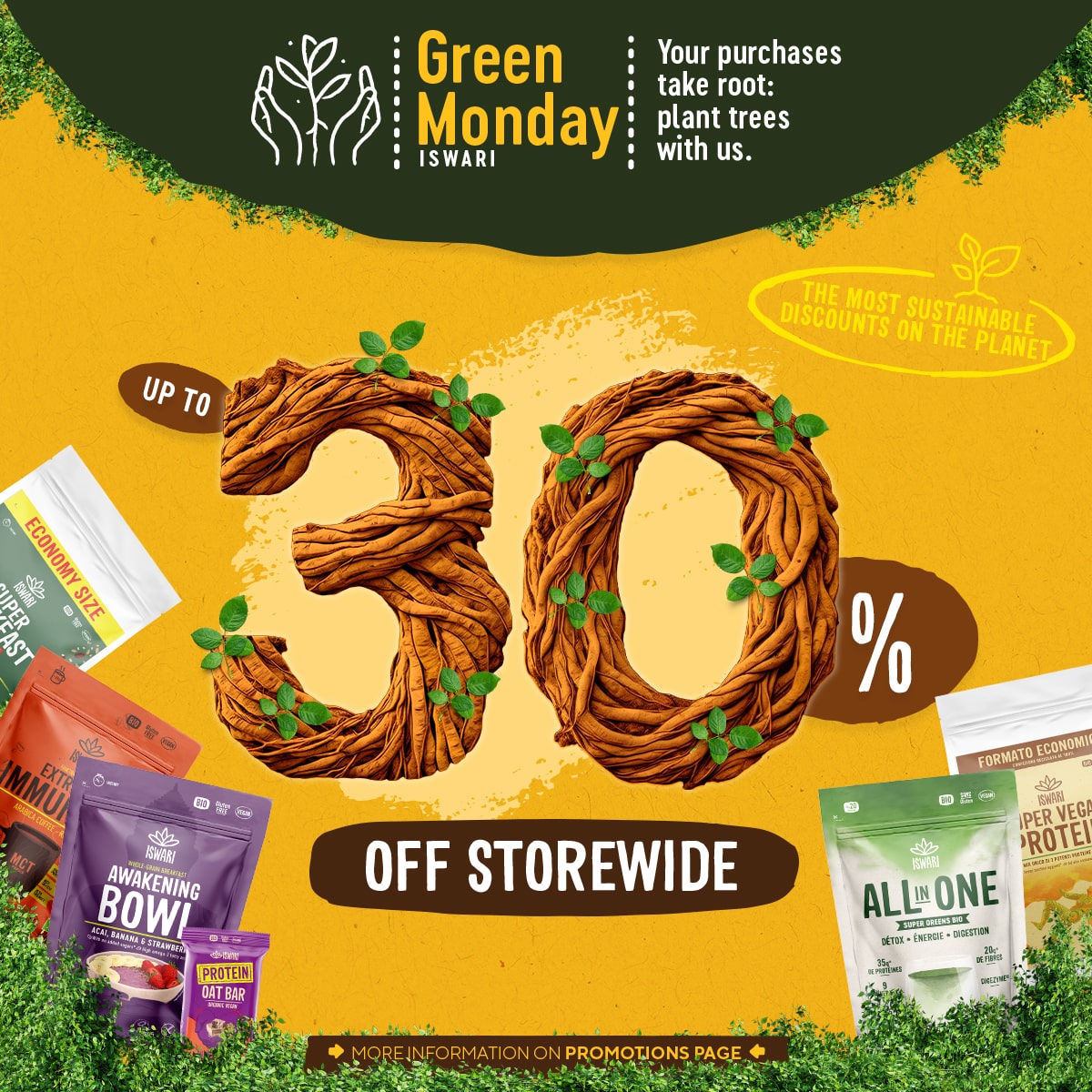 Green Monday - Up to 30% OFF Storewide