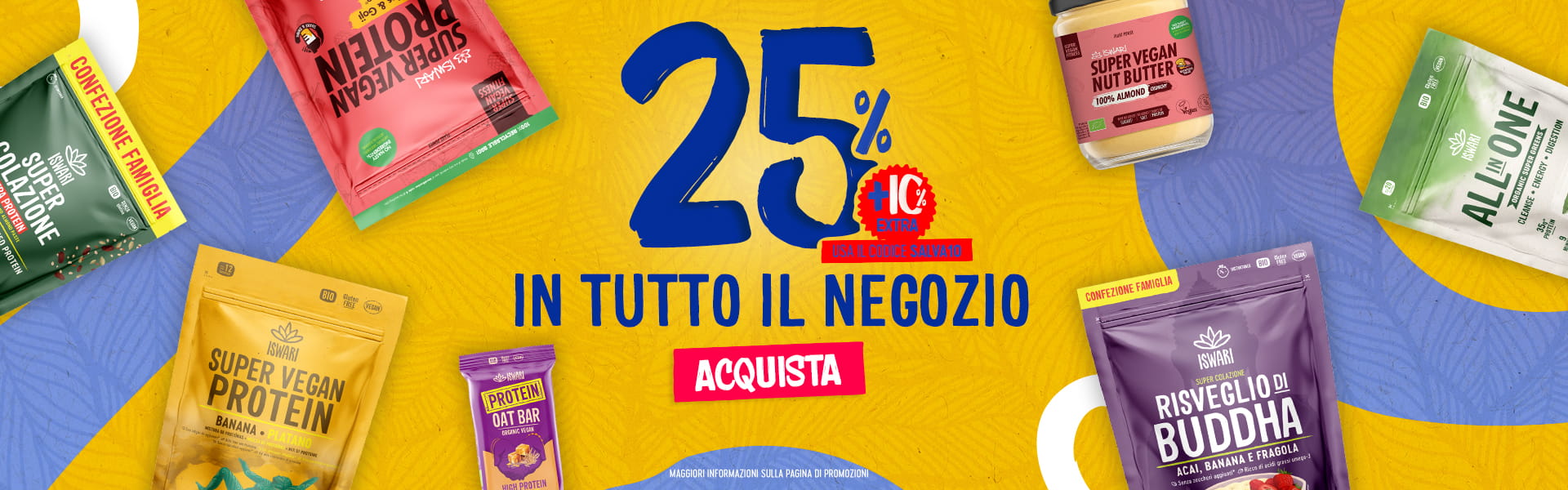 25% di sconto + 10% extra con il coupon (SALVA10)
