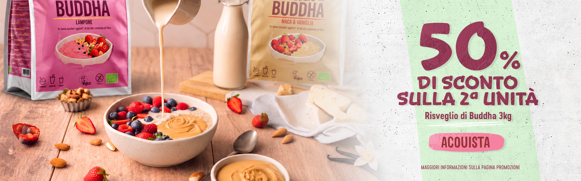 50% di sconto sulla 2ª unità di Risveglio di Buddha 3 kg
