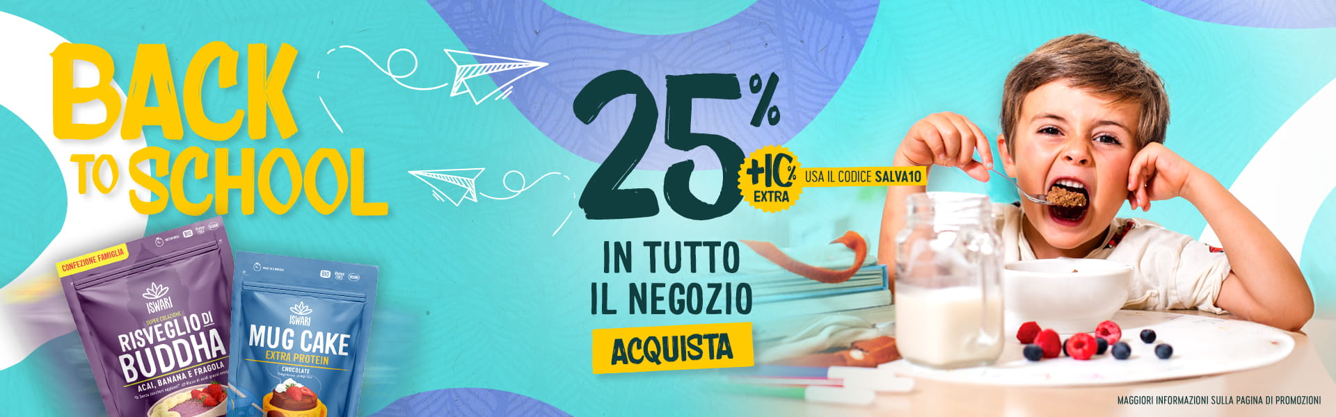 25% di sconto + 10% extra con il coupon (SALVA10)
