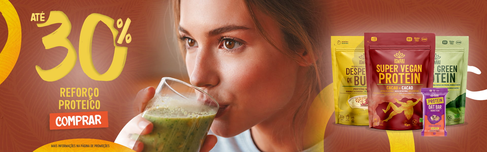 Até 30% Reforço Proteíco