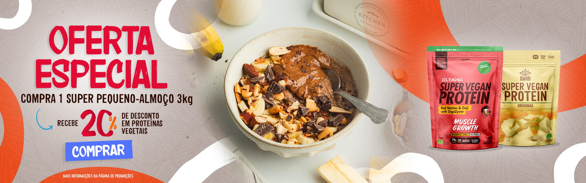Na compra 1 SPA 3kg - 20% desc. em Proteinas