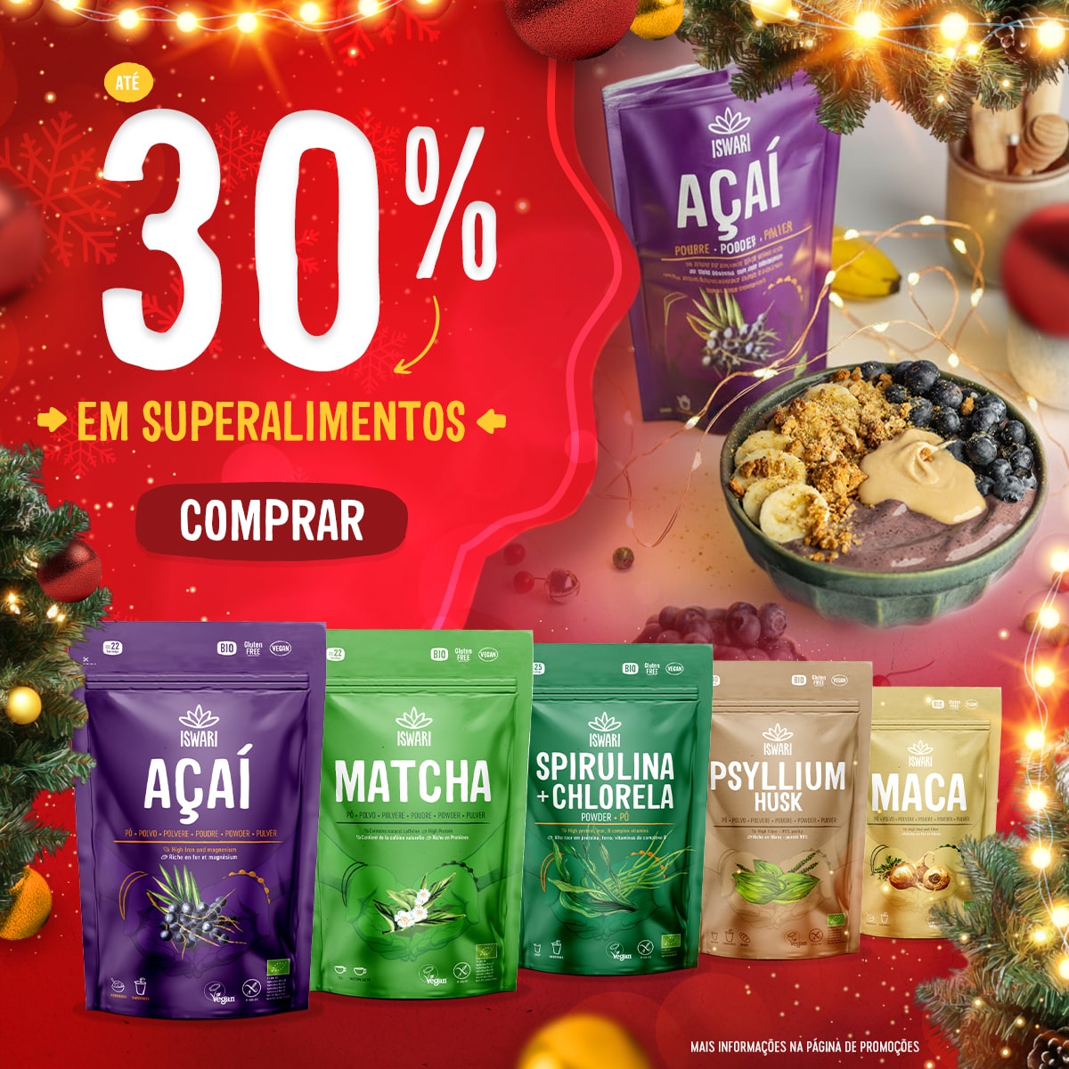 Até 30% Superalimentos