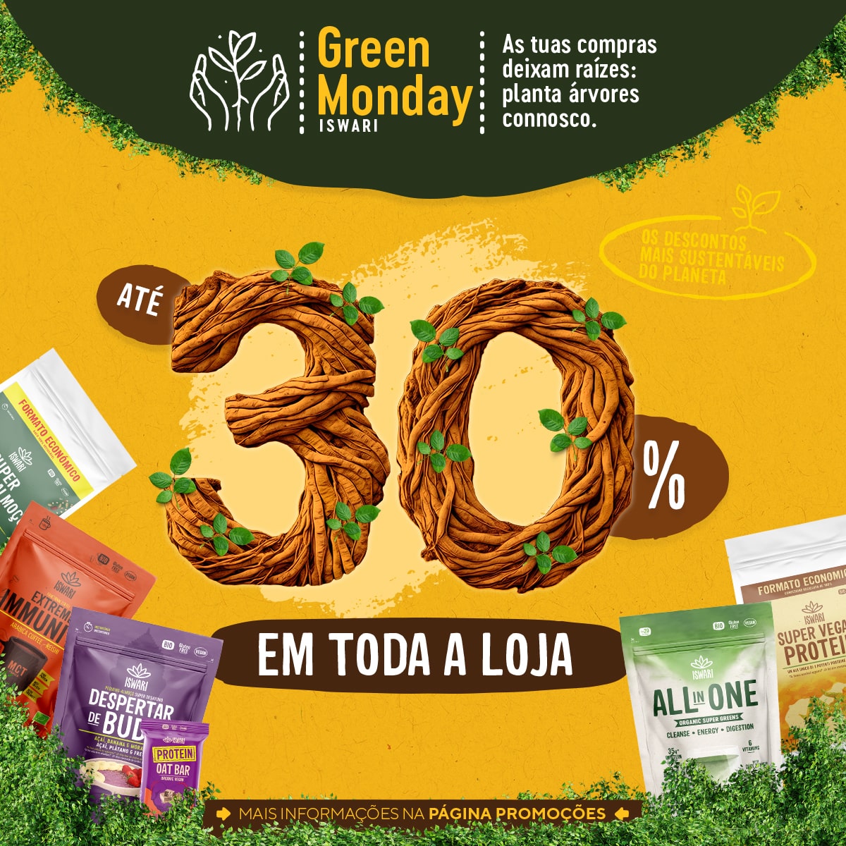 Green Monday - Até 30% de desconto em toda a loja