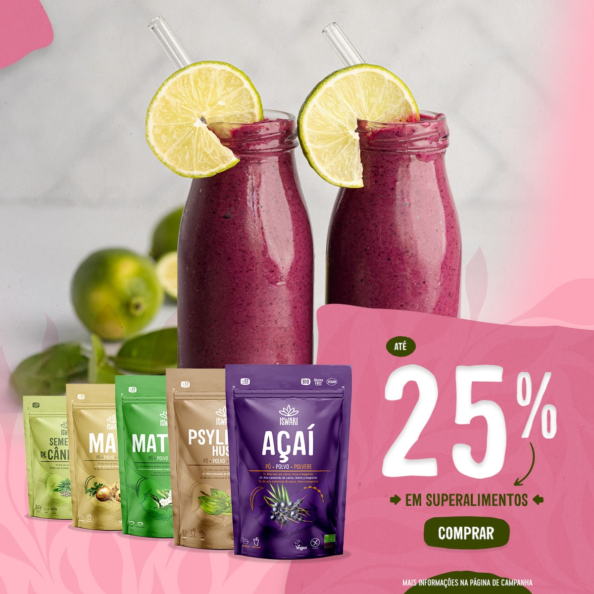 Até 25% de desconto em Superalimentos selecionados