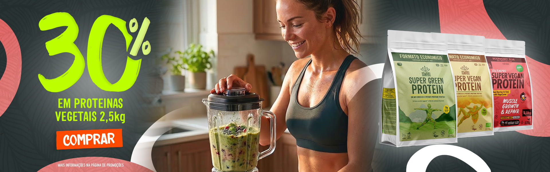 30% Proteínas Vegetais 2,5kg