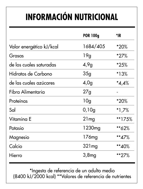 Tabela Nutricional - Super Vegan Fruits