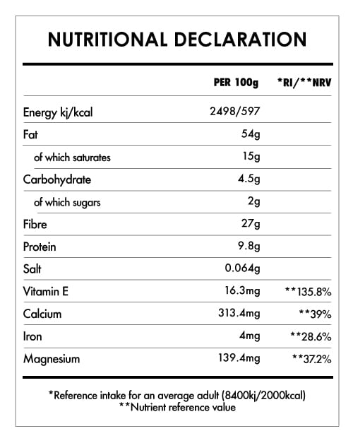 Tabela Nutricional - Açaí Powder Bio