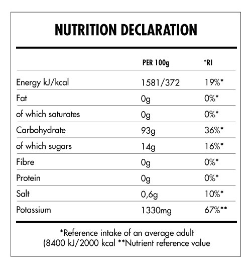 Tabela Nutricional - Super Vegan Hydrate