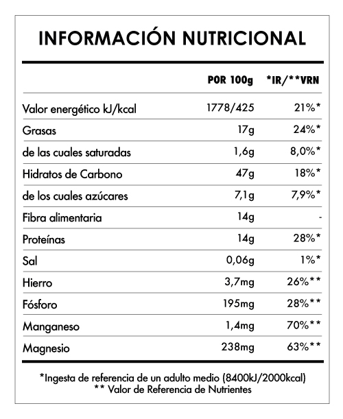 Tabela Nutricional - Avena Divina Original