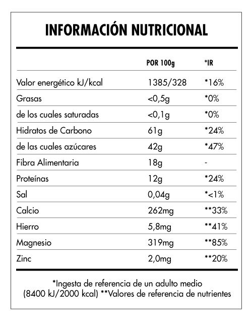 Tabela Nutricional - Super Vegan Roots