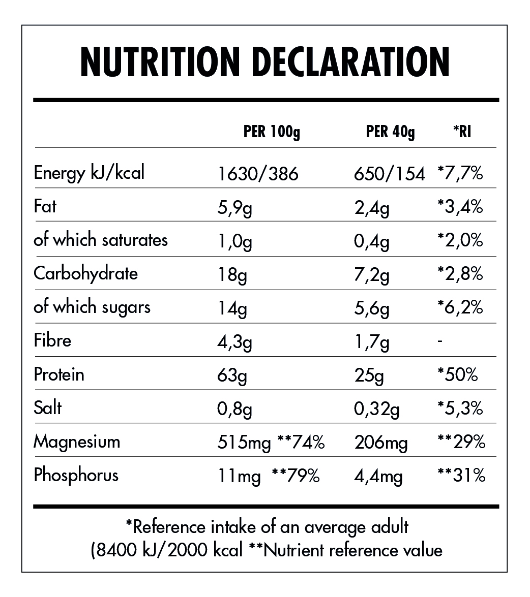 Tabela Nutricional - Super Vegan Protein
