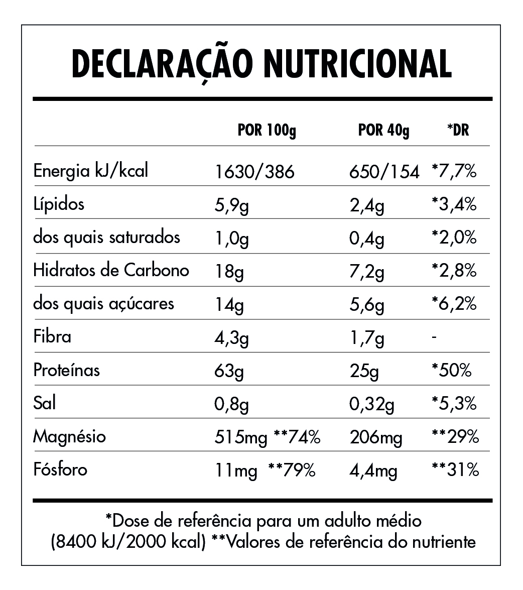 Tabela Nutricional - Super Vegan Protein