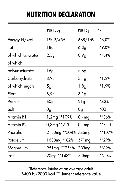 Tabela Nutricional - Super Vegan Protein