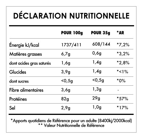 Tabela Nutricional - Super Vegan Protein