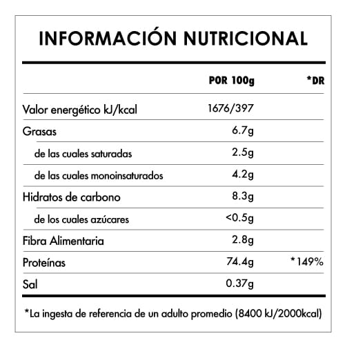 Tabela Nutricional - Super Vegan Protein