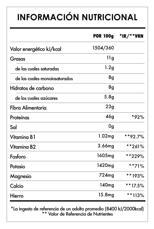 Tabela Nutricional - Super Vegan Protein