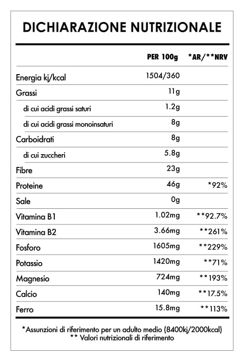 Tabela Nutricional - Super Vegan Protein