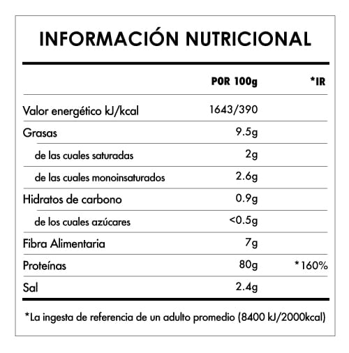 Tabela Nutricional - Super Vegan Protein