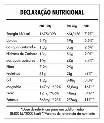 Tabela Nutricional - Super Vegan Protein 2,5kg
