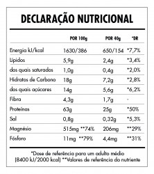 Tabela Nutricional - Super Vegan Protein 2,5kg